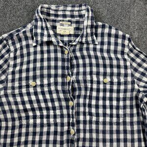 Denim & Supply Ralph Lauren Long Sleeve Button Up Gingham Check Shirt Women's L